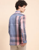 Camla Barcelona Chequered Grey Regular Shirt