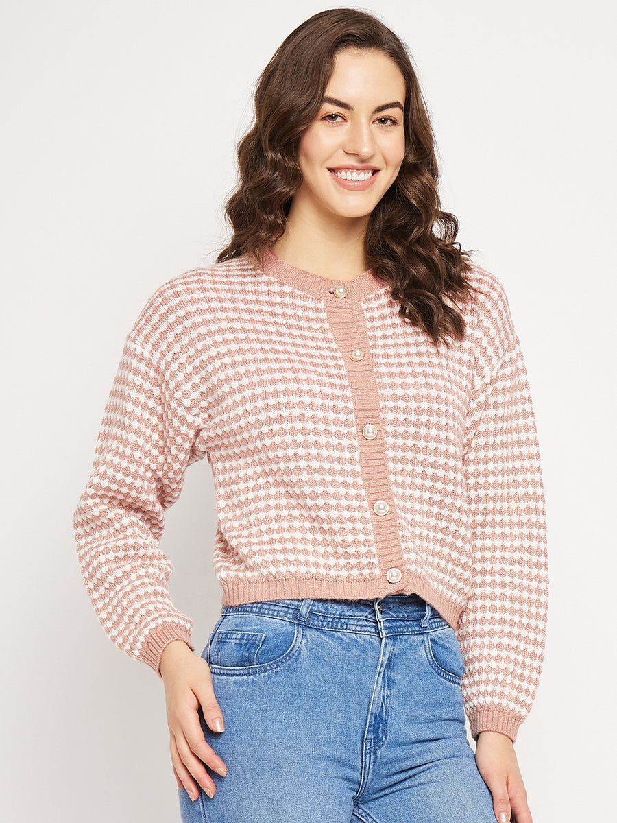 Camla Barcelona Peach Cardigans For Women