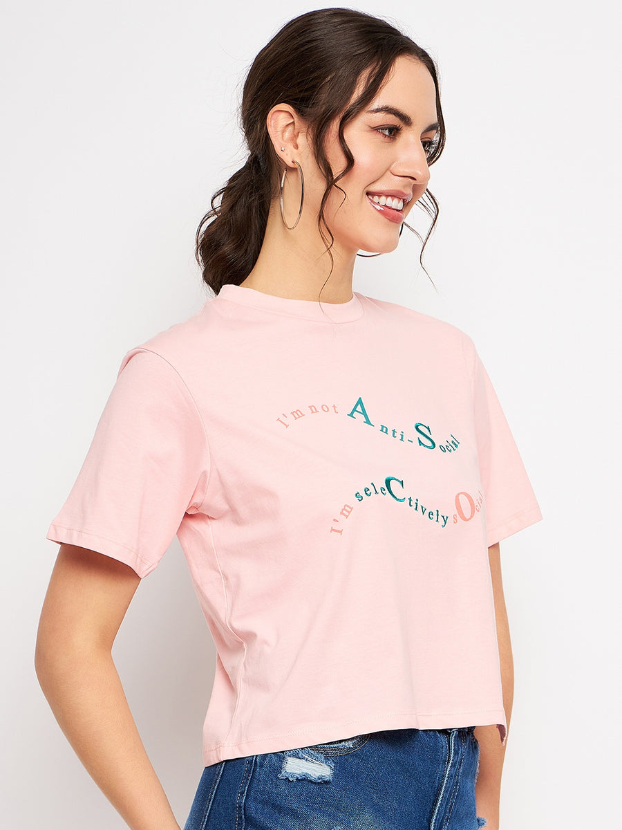 Camla Pink T- Shirt For Women