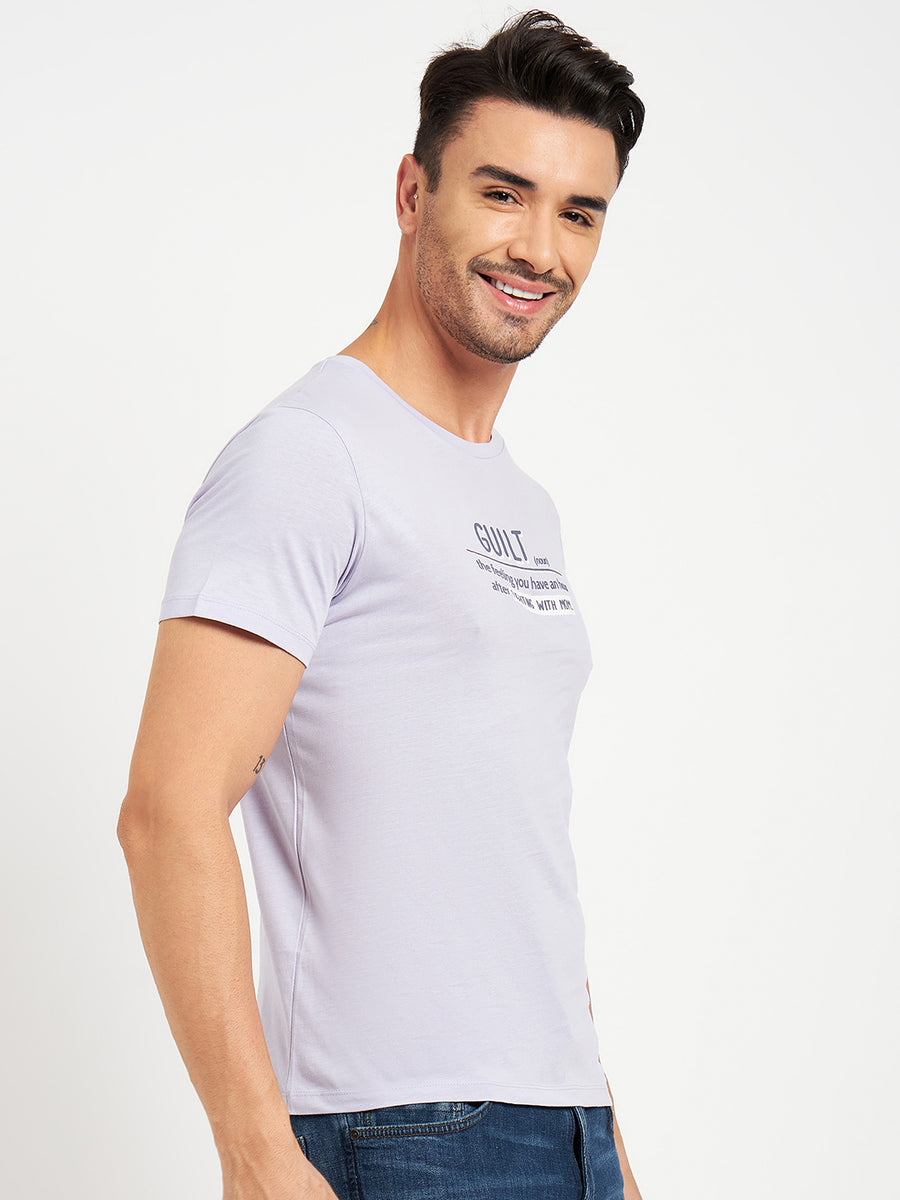 Camla Purple T- Shirt For Men