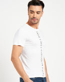 Camla Barcelona Logo Print White T-shirt