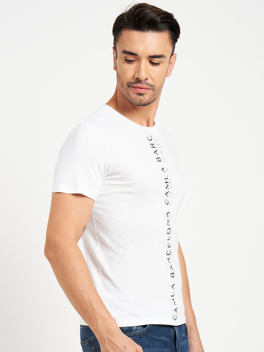 Camla White T- Shirt For Men