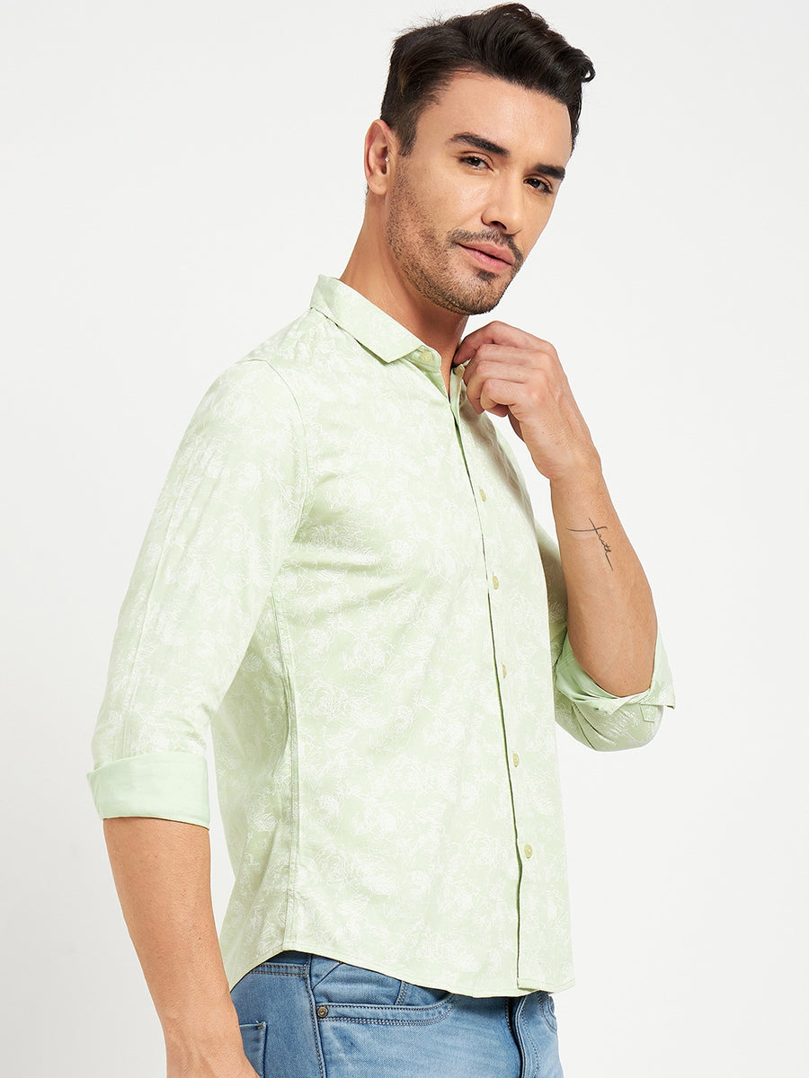 Camla Green Shirts For Men