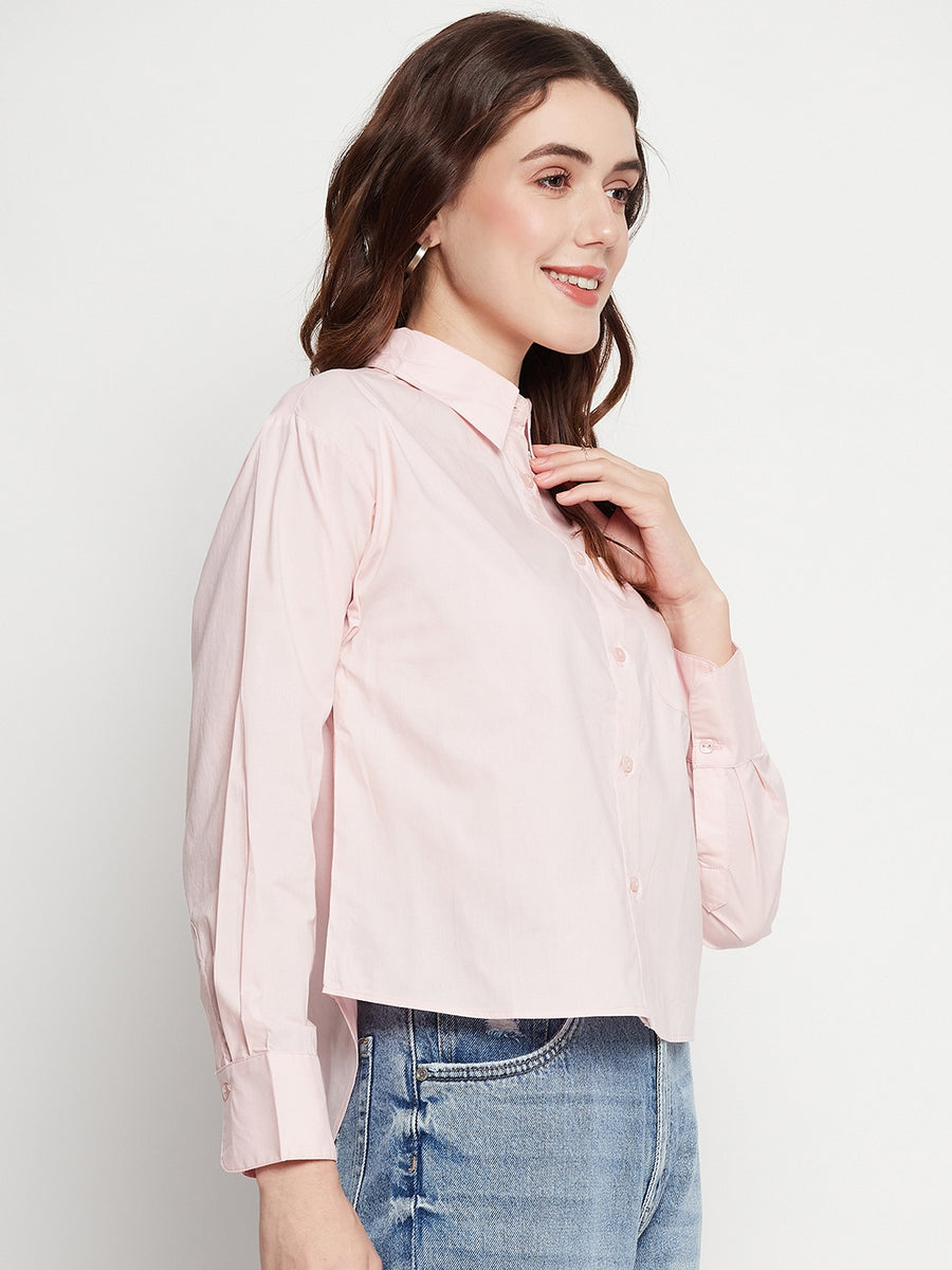 Camla Pink Mickey Shirt For Women