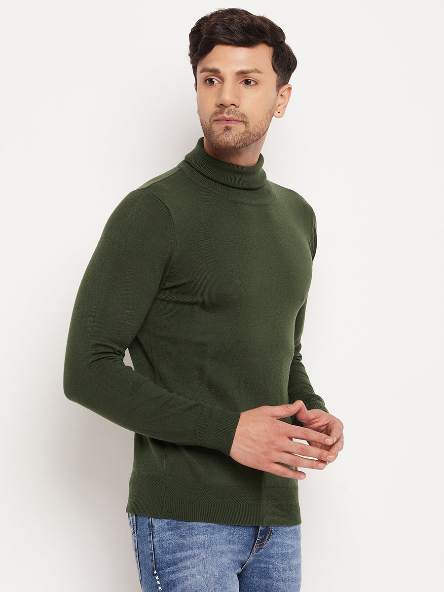 Camla Olive Sweater For Men