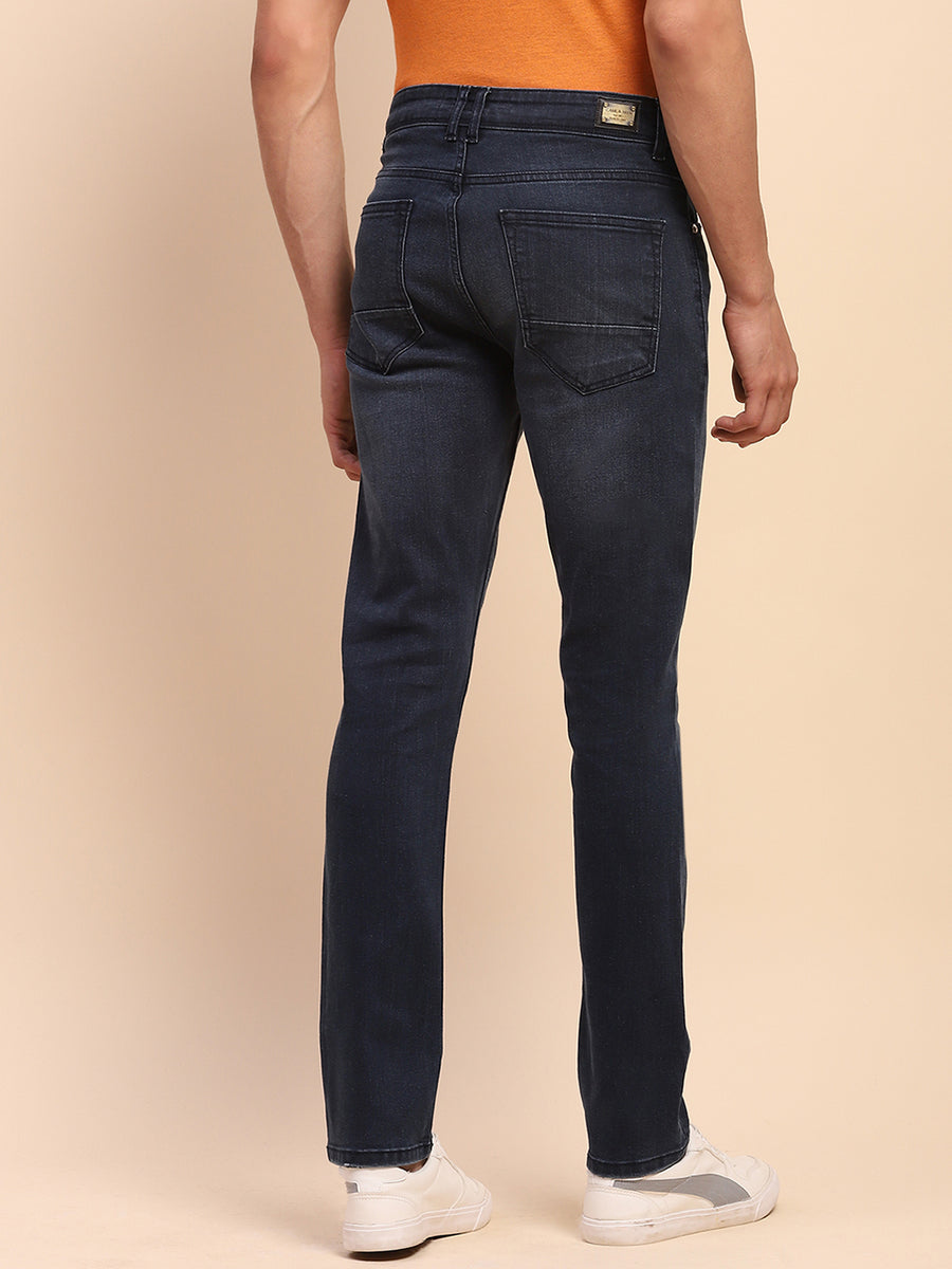 Camla Barcelona Light Fade Whiskered Navy Cotton Denim