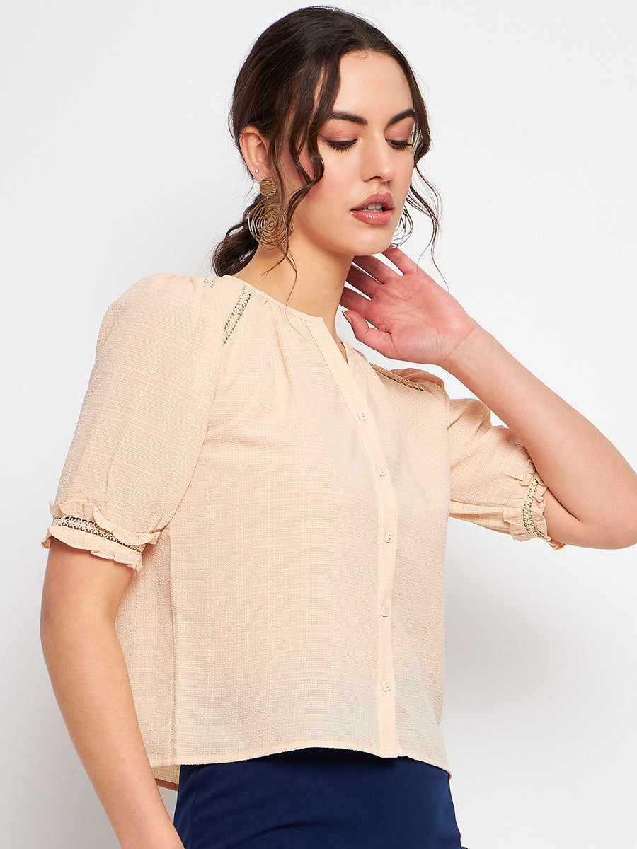 Camla Peach Shirts For Women