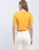 Madame Tie-Dye Light Orange  Crop T-shirt