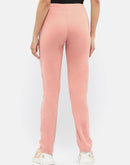 Madame Solid Peach Track Pants