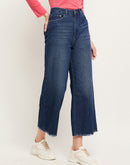 Camla Barcelona High Rise Dark Blue Wide Leg Jeans