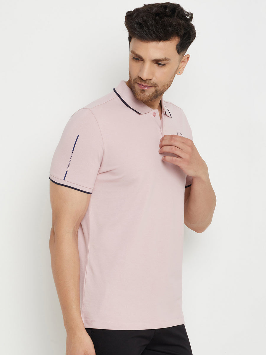 Camla Peach T -Shirt For Men