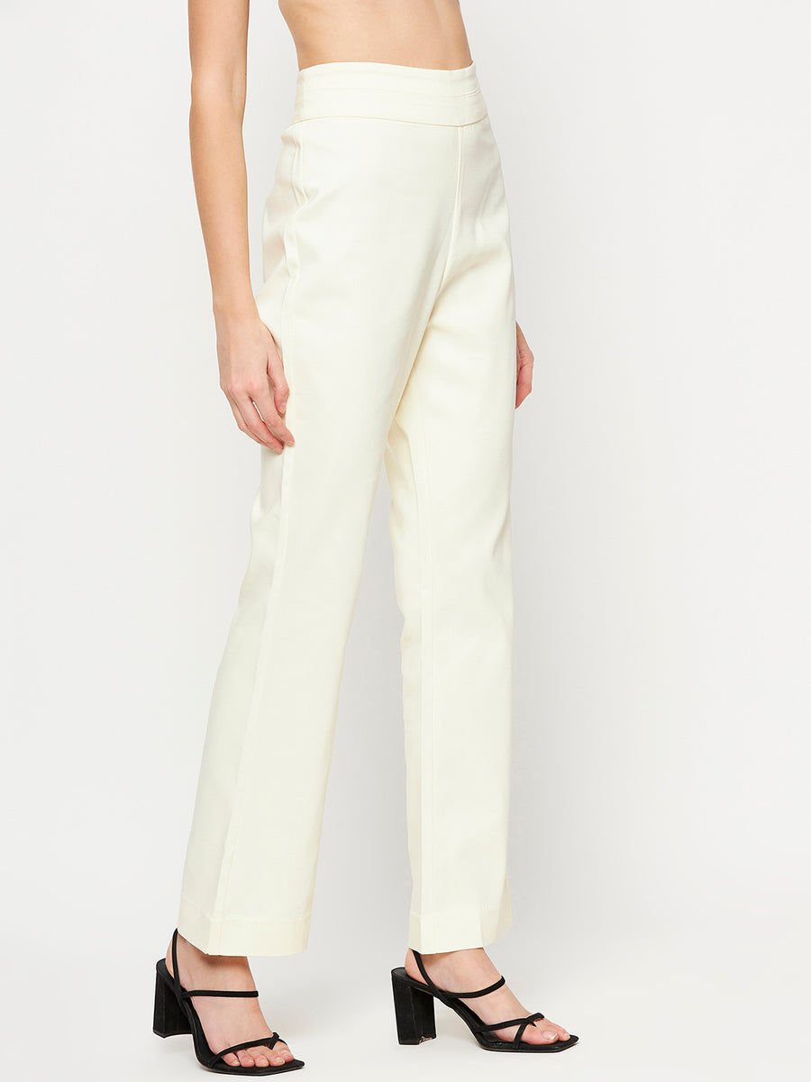 Camla Offwhite Trouser For Women