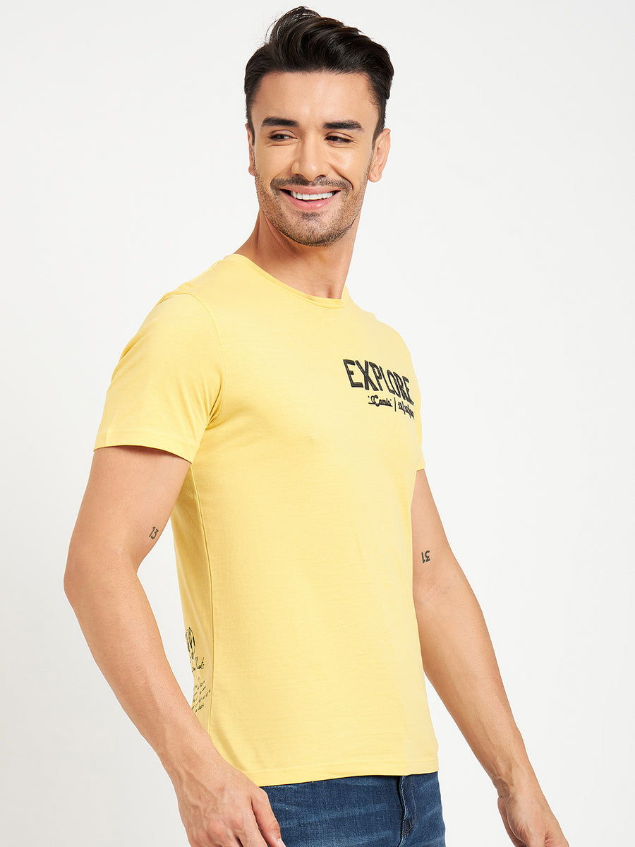 Camla Yellow T- Shirt For Men