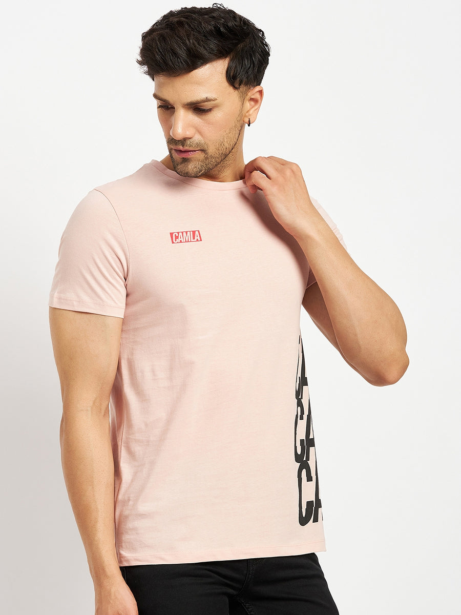 Camla Pink T- Shirt For Men