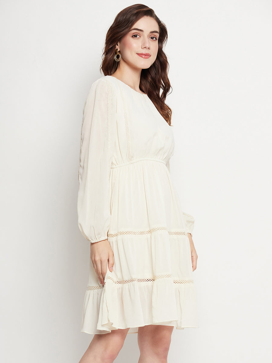 Camla Offwhite Dress For Women