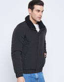 Camla Barcelona Black Quilted Jacket For Men
