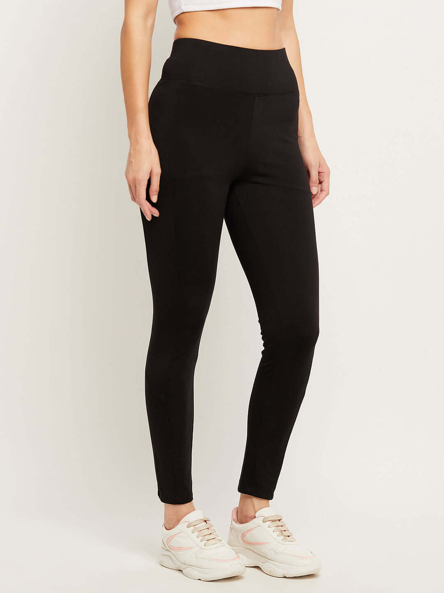 Camla Barcelona High Rise Black Jeggings For Women