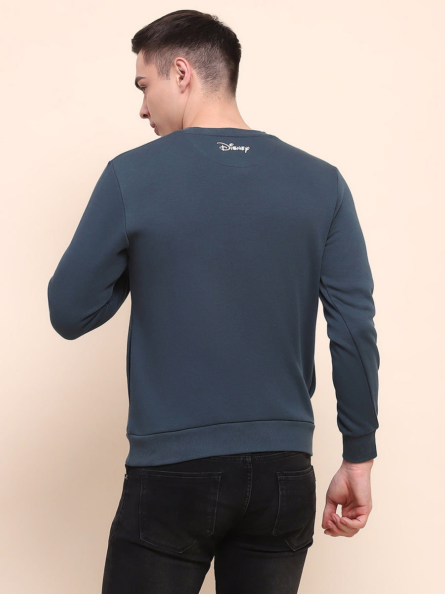 Camla Barcelona Disney Printed Teal Cotton Sweatshirt