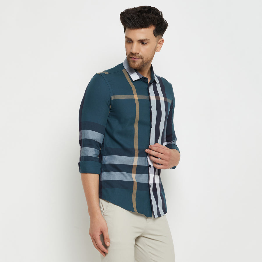 Camla Seagreen Shirt For Men