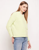 Camla Barcelona Neon Green Ribbed Sweater