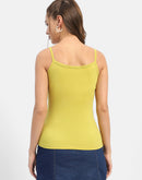 Madame Typography Lime Green  Ribbed Tank top