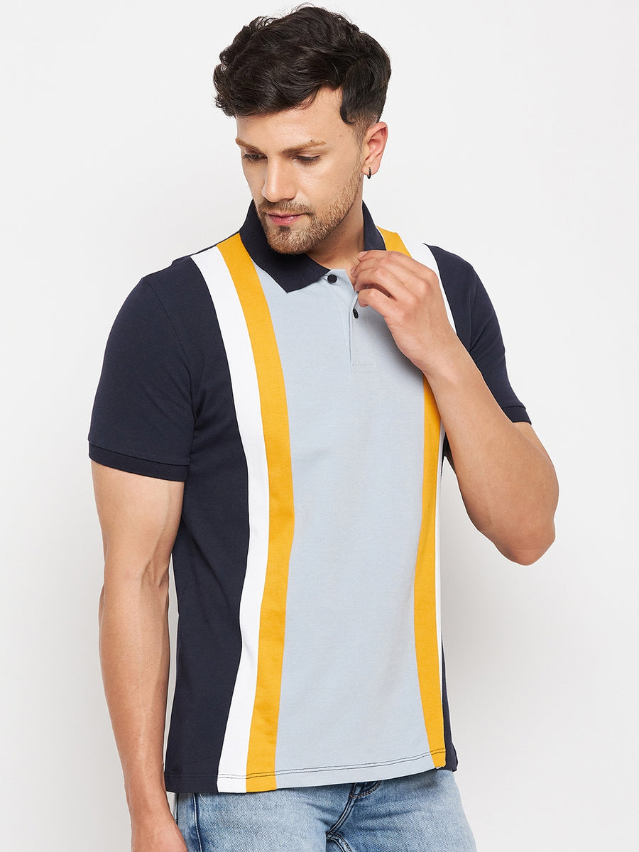 Camla Navy T- Shirt For Men