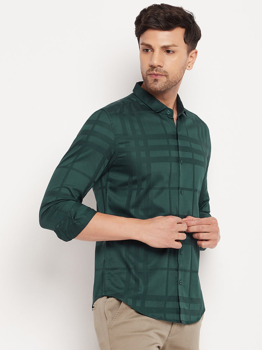 Camla Green Shirts For Men
