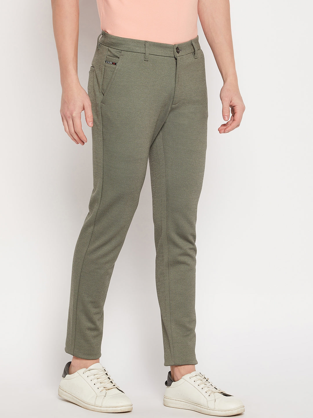 Camla Barcelona Olive Trouser For Men