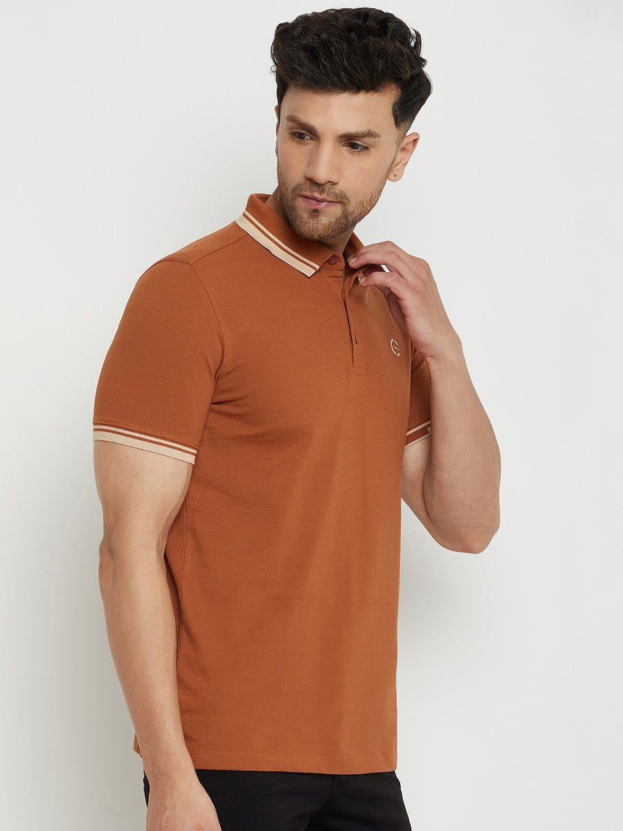 Camla Brown T -Shirt For Men