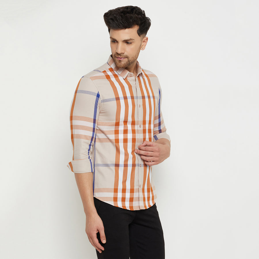 Camla Beige Shirt For Men