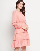 Camla D.Peach Dress For Women