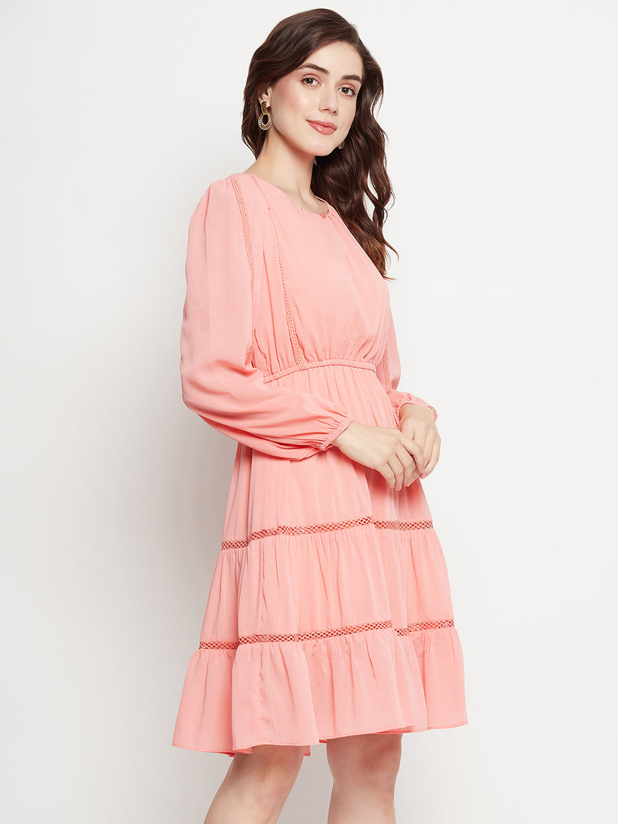 Camla D.Peach Dress For Women