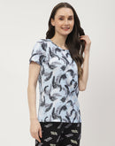 Msecret White & Blue Combo T-shirt