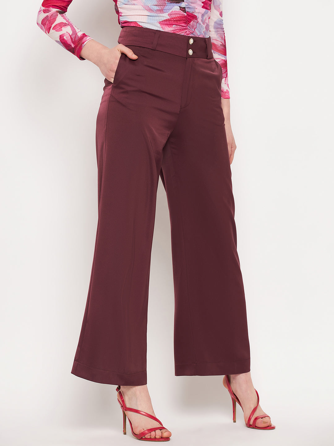 Camla Barcelona Plum Trouser For Women