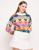 Camla Barcelona Disney Printed Multicolour Sweater