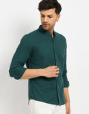 Camla Green Shirts For Men