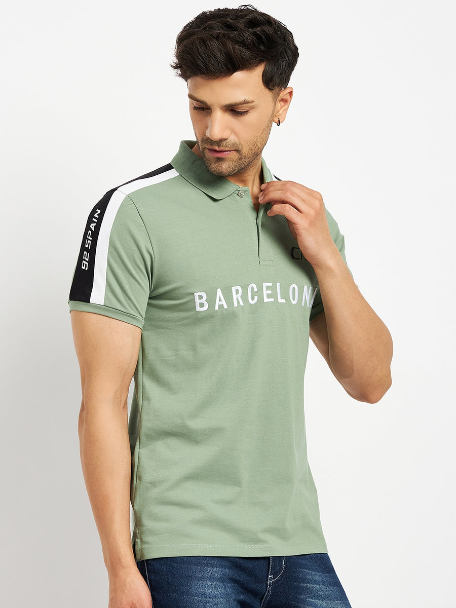 Camla Green T- Shirt For Men