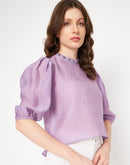 Madame Purple Embellished Top