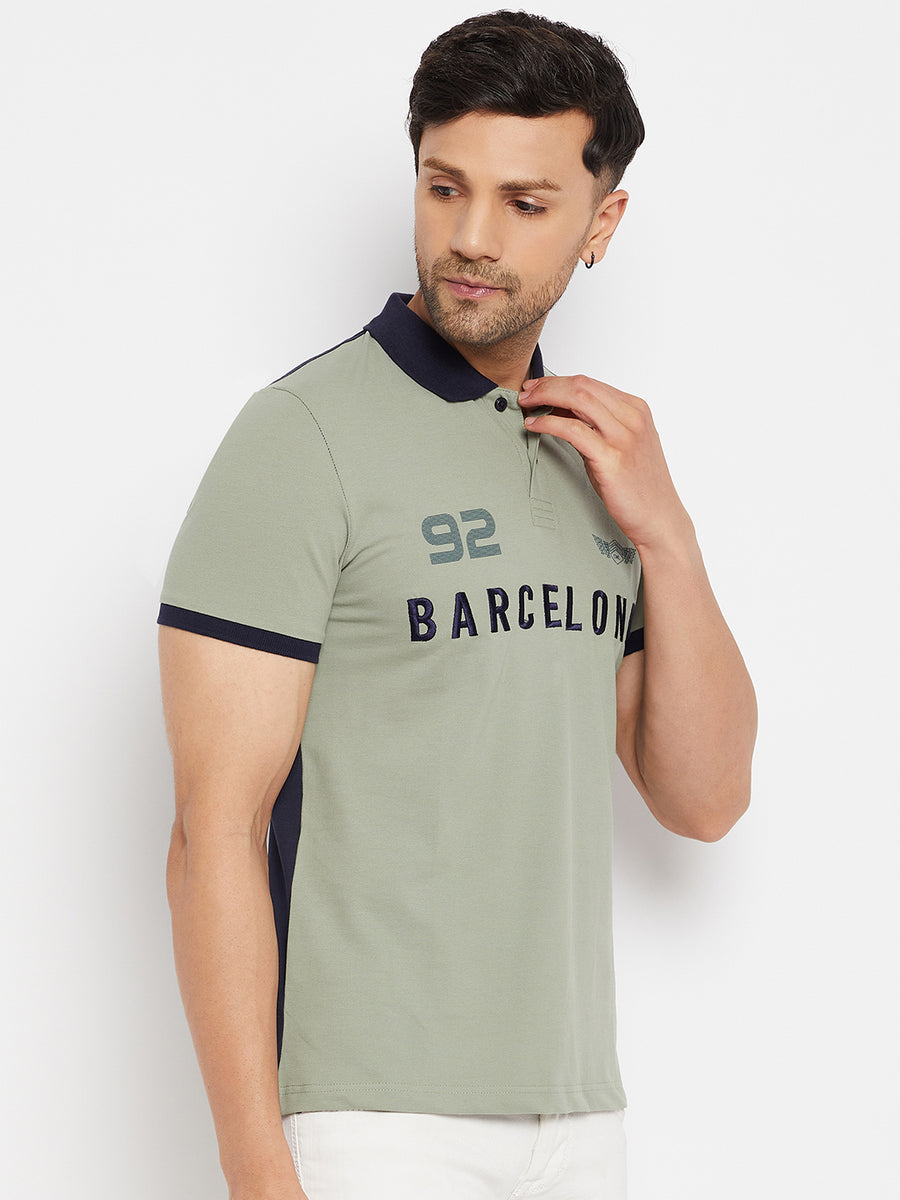 Camla Green T- Shirt For Men
