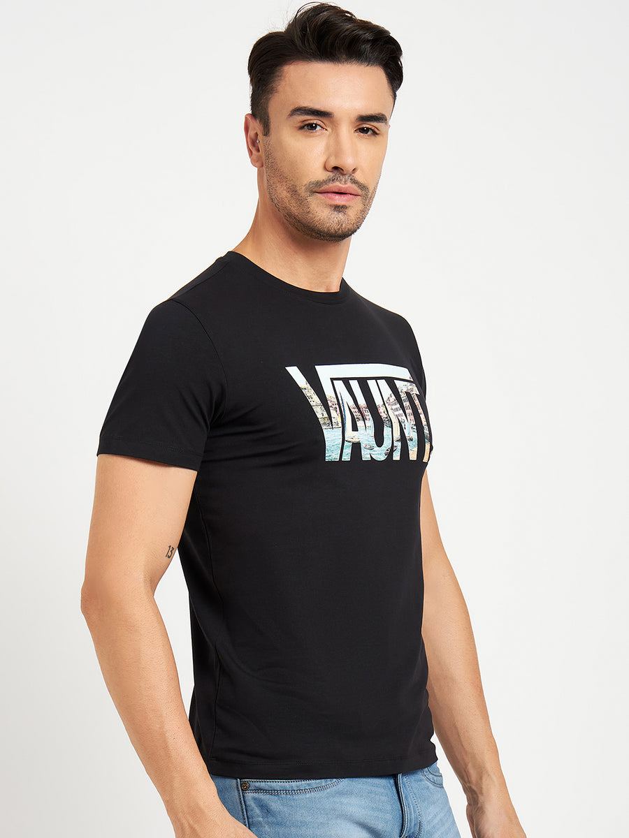 Camla Black T- Shirt For Men