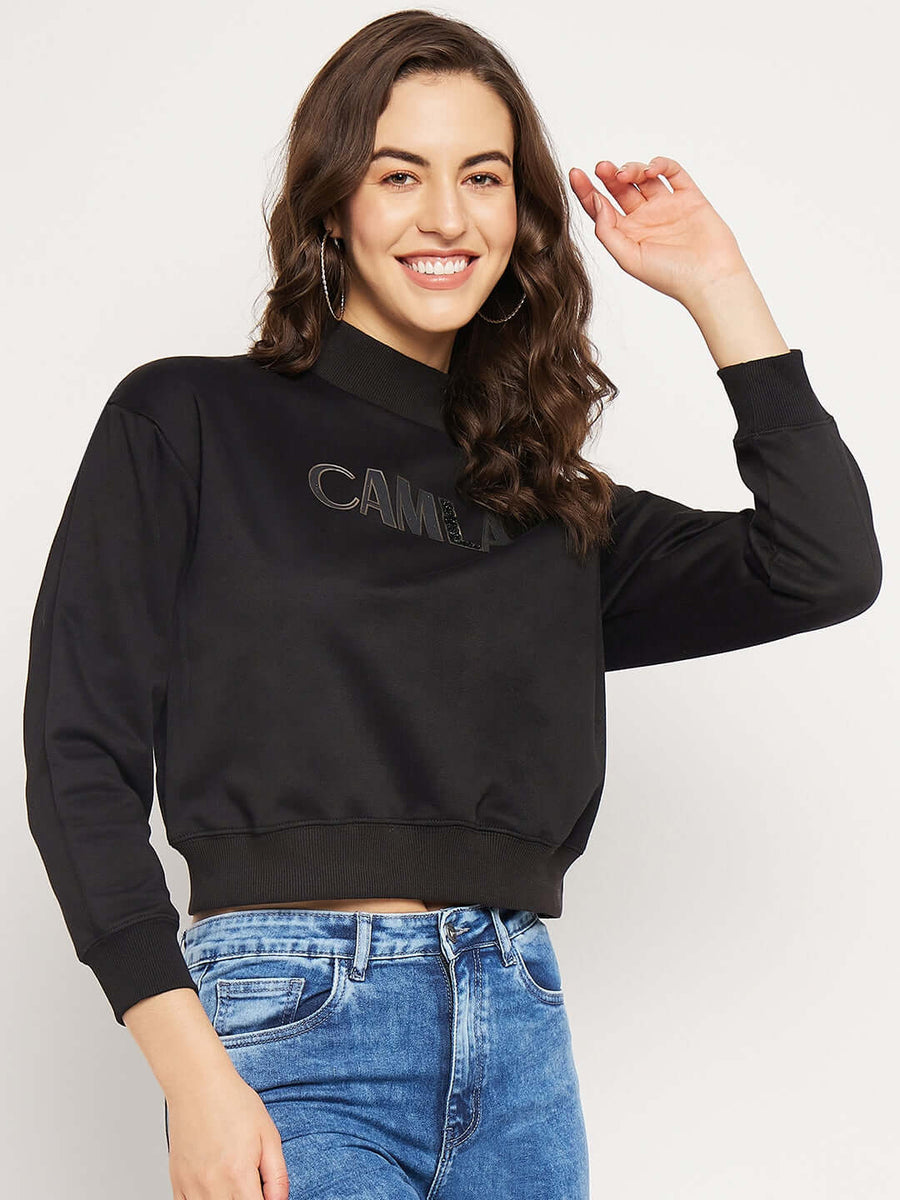 Camla Barcelona Black Sweatshirt For Women