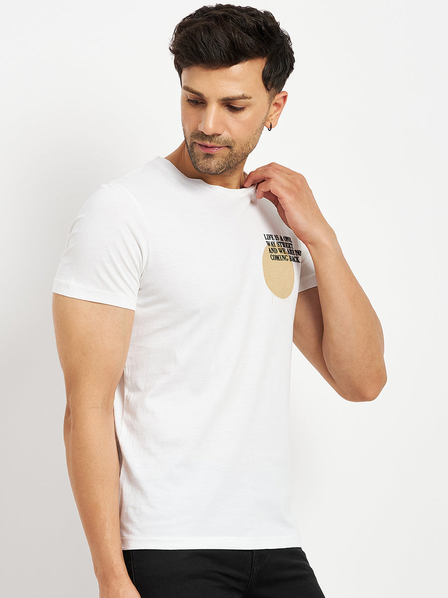 Camla Offwhite T- Shirt For Men