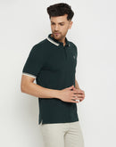 Camla Forestgreen T -Shirt For Men