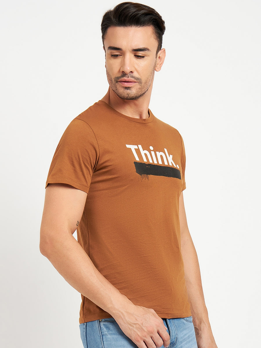 Camla Brown T- Shirt For Men