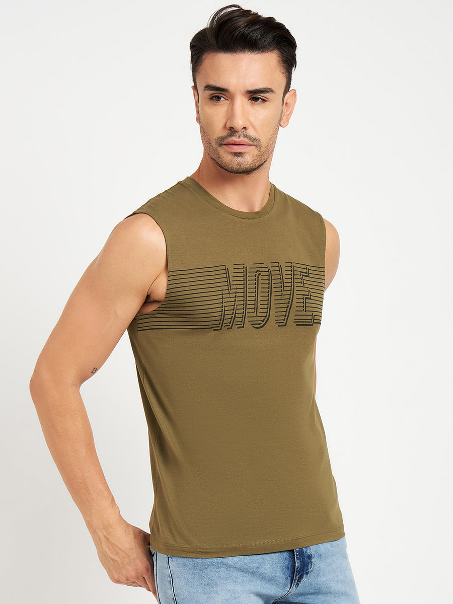 Camla Olivegreen T- Shirt For Men