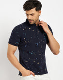 Camla Navy T- Shirt For Men