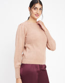 Camla Dustypink Sweater  For Women