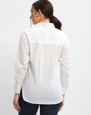 Madame Graphic Print White Regular Shirt