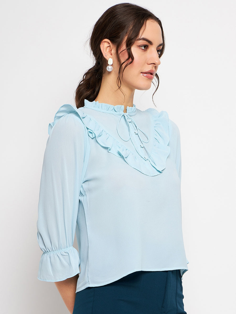 Camla Skyblue  Top For Women