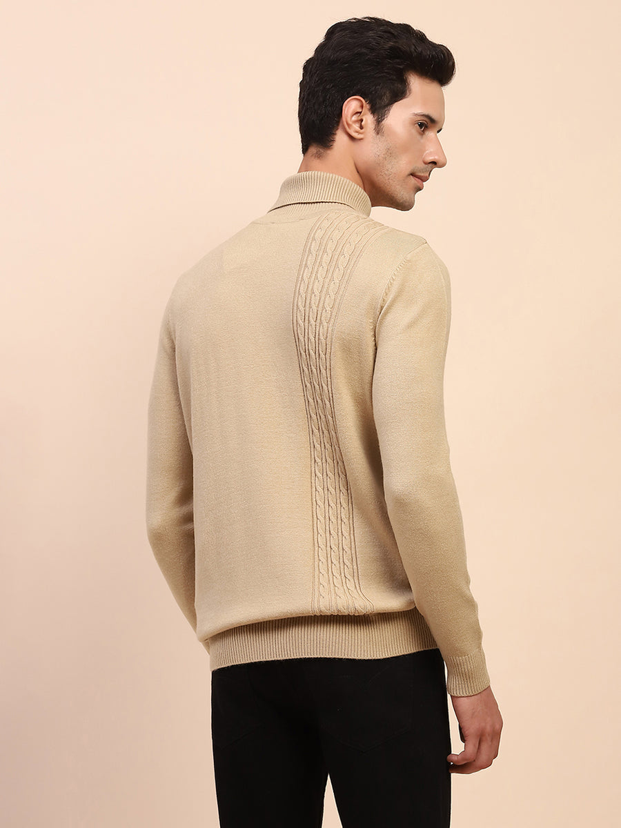 Camla Barcelona Cable Knit Turtleneck Sweater